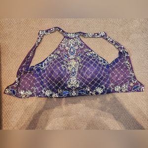 Blue Two-Piece Prom Dress